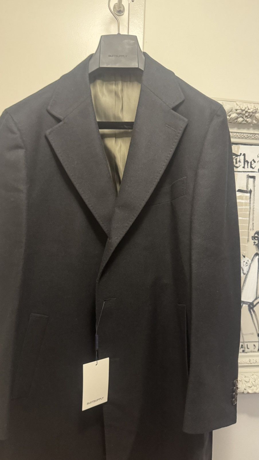 Suitsupply Overcoat Wool Cashmere 48S Size US XL / EU 56 / 4 - 1 Thumbnail