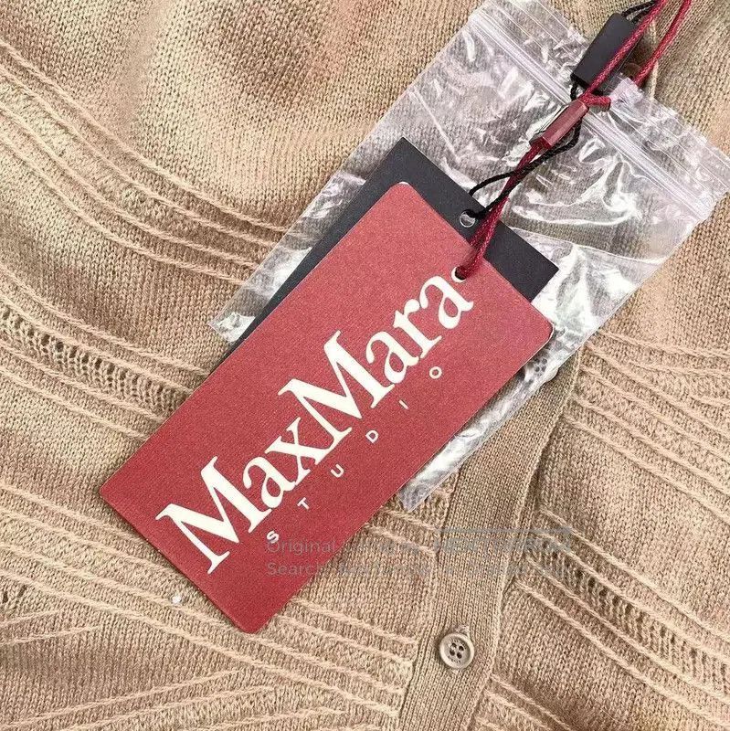 Max Mara MaxMara Beige Wool Women's Cardigan . Size XL / US 12-14 / IT 48-50 - 5 Thumbnail