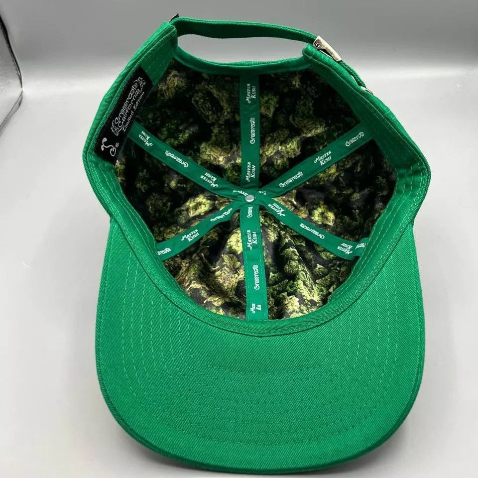 Grassroots California Master Kush Hat Men Green Skate Grassroots Strap Back Cap Size ONE SIZE - 5 Thumbnail