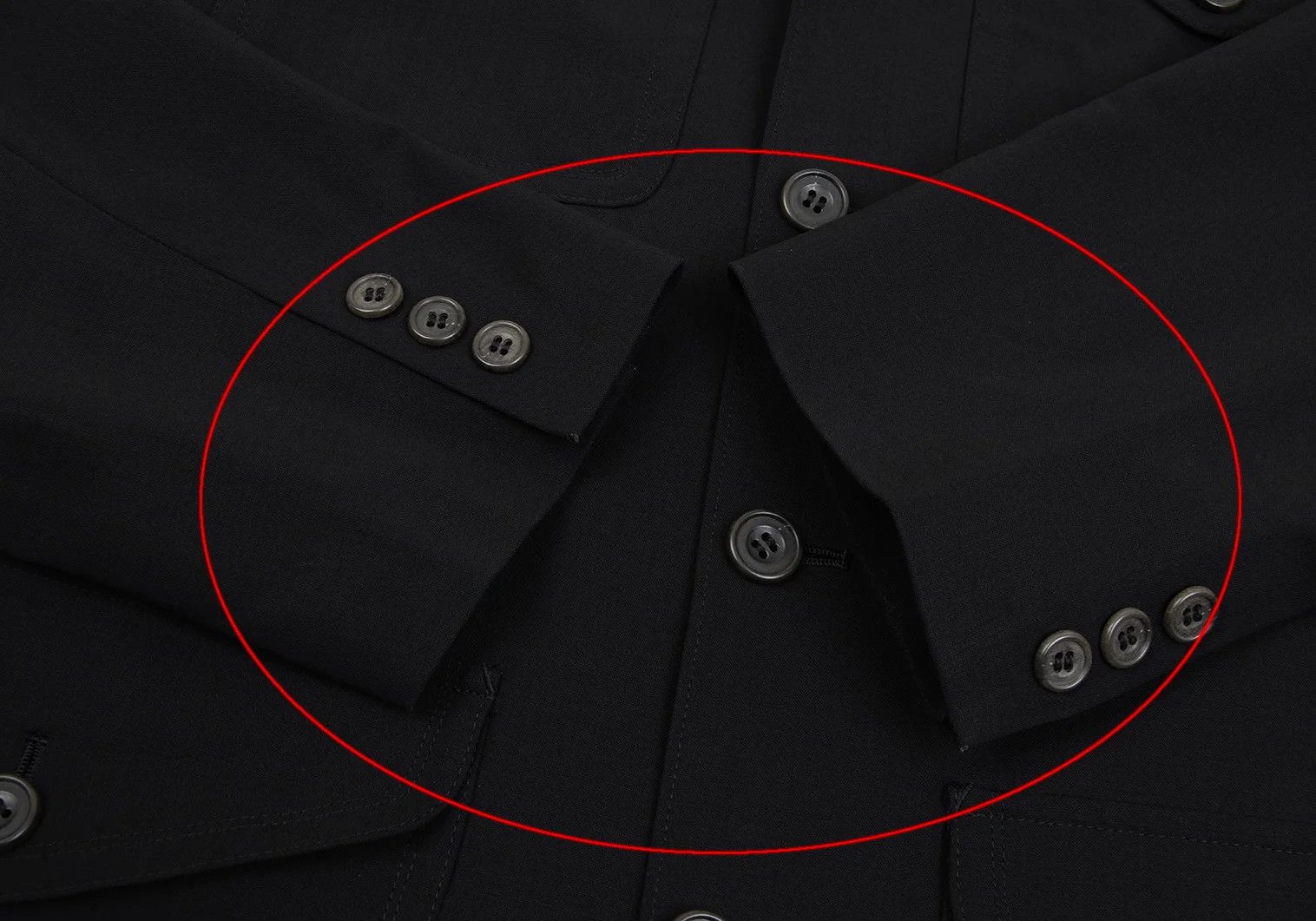 Jean Paul Gaultier Wool Flap Pocket 4-Button Jacket in Black Size 48 Size US M / EU 48-50 / 2 - 9 Thumbnail