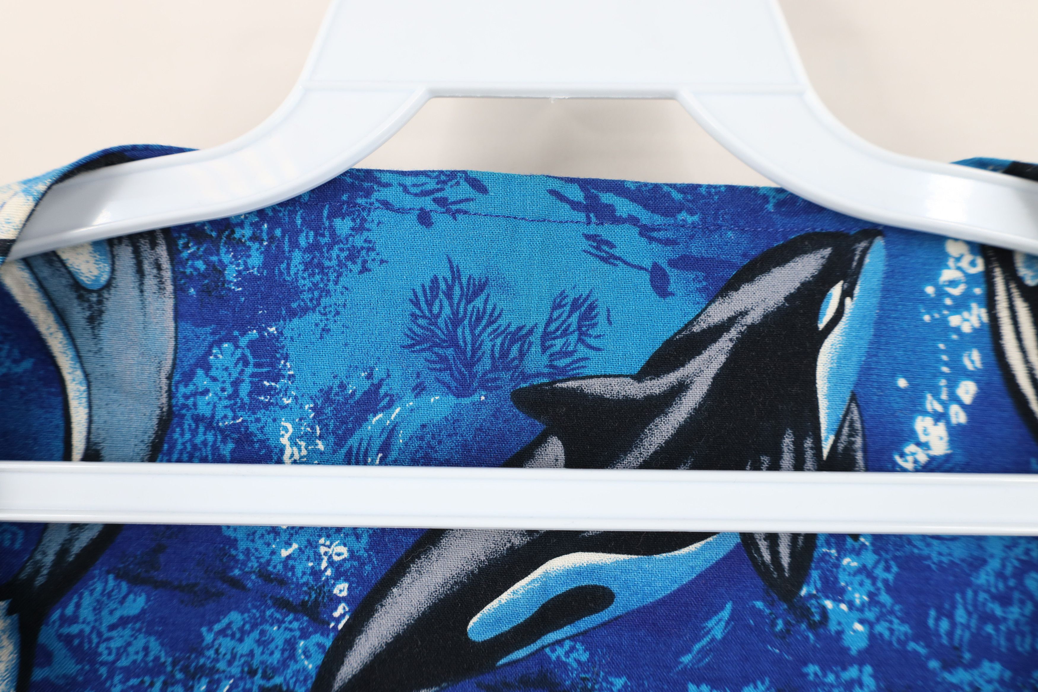 Vintage Vintage 90s Streetwear Whale All Over Print Open Front Vest Size XXL / US 16-18 / IT 52-54 - 7 Thumbnail
