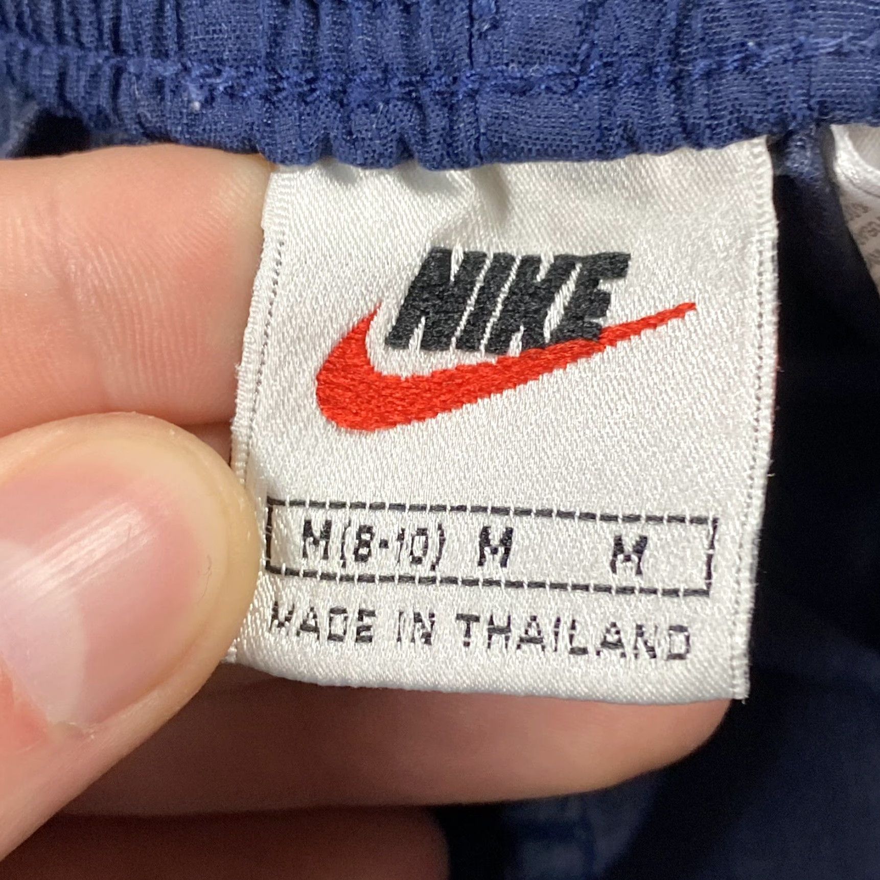 Nike VTG Nike Ripstop Navy Blue Cargo Jogger Pants Women M 30-34" Waist 30" Inseam 30" 90s Y2K Designer Pockets Zip Front Casual pants Size 32" / US 10 / IT 46 - 5 Thumbnail
