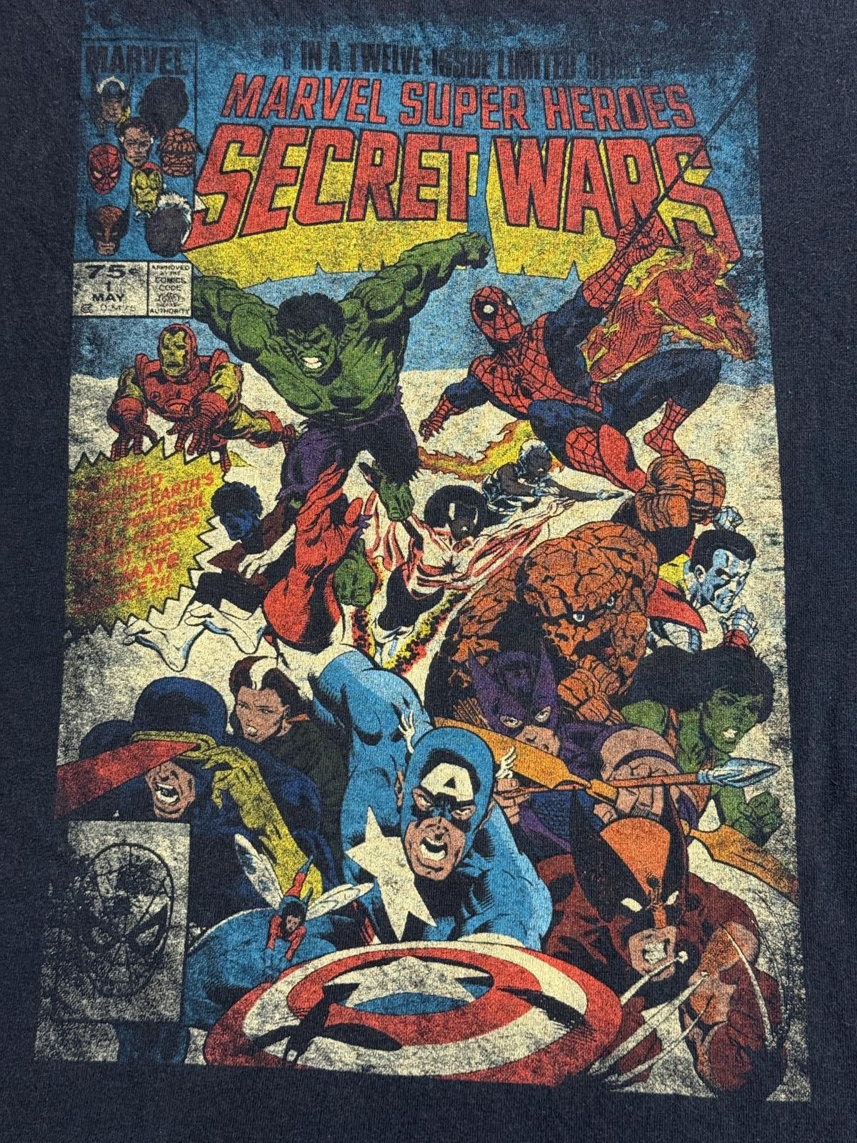 Marvel Comics Faded Marvel Super Heroes Secret Wars Tshirt Made Engine XXL Size US XXL / EU 58 / 5 - 4 Thumbnail