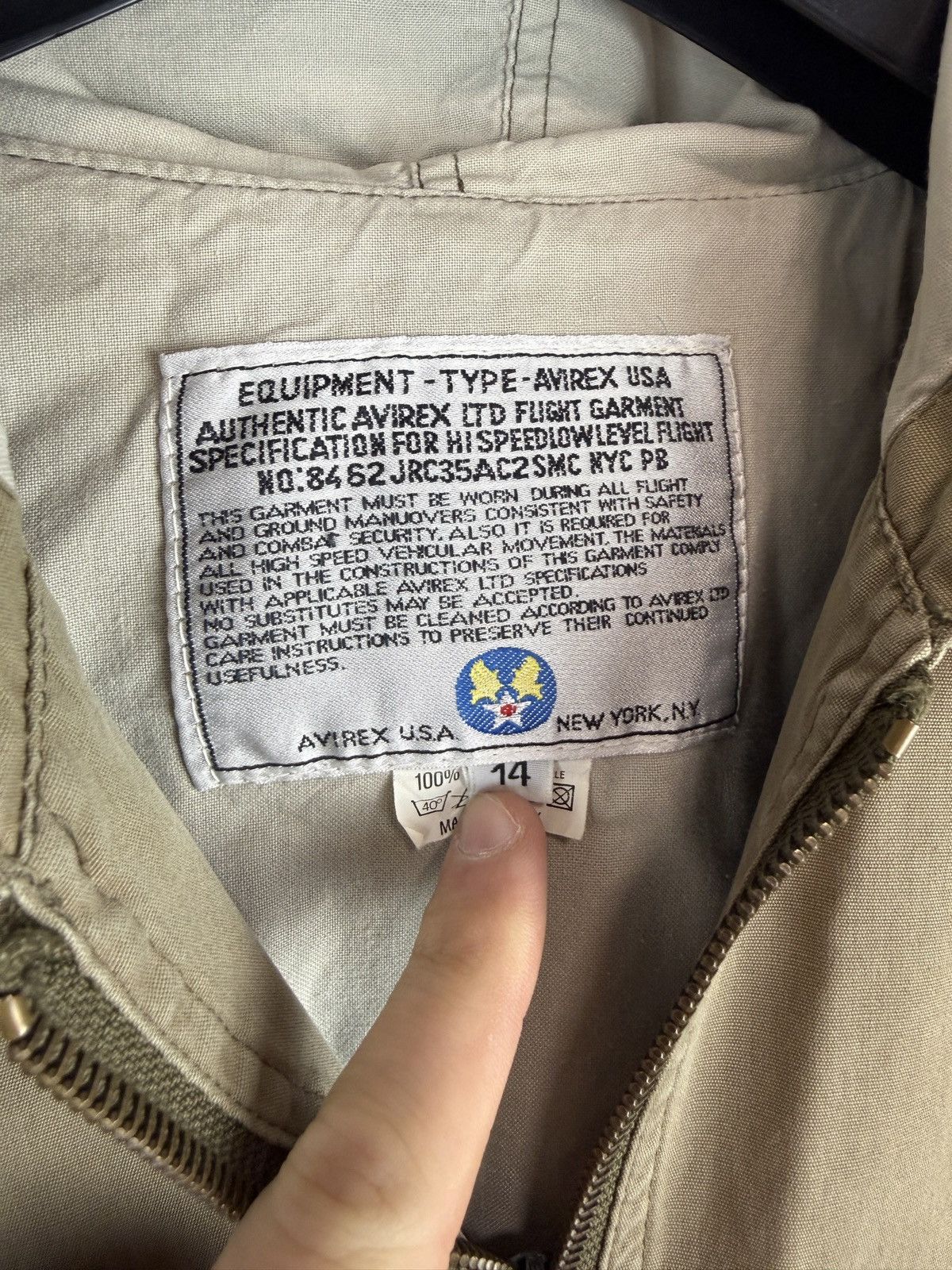 Avirex Beige Avirex vintage jacket with hood and zip closure Size US S / EU 44-46 / 1 - 5 Thumbnail