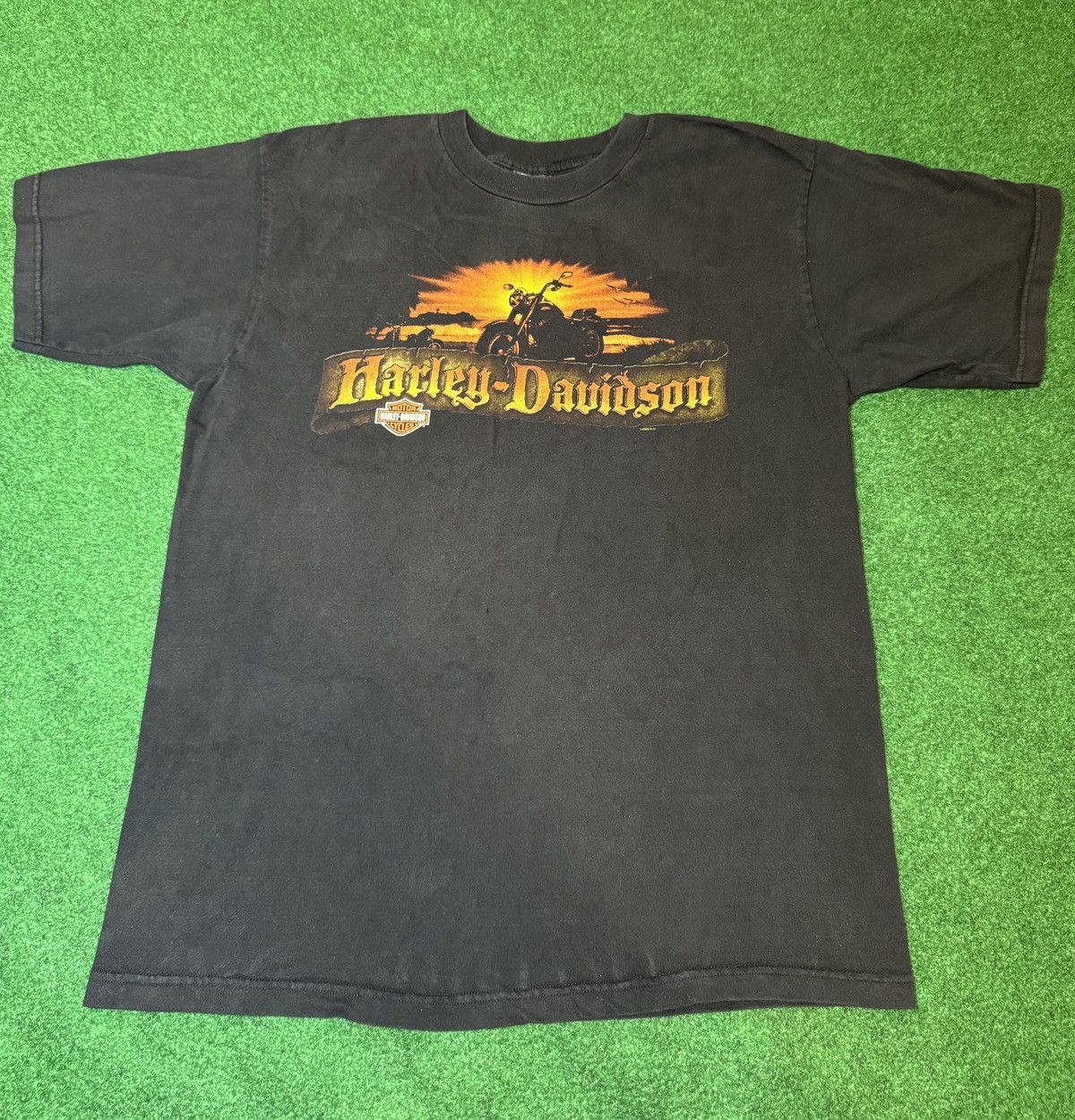 Harley Davidson Y2K Harley Davidson Raleigh North Carolina Biker T Shirt Size US XL / EU 56 / 4 - 1 Thumbnail