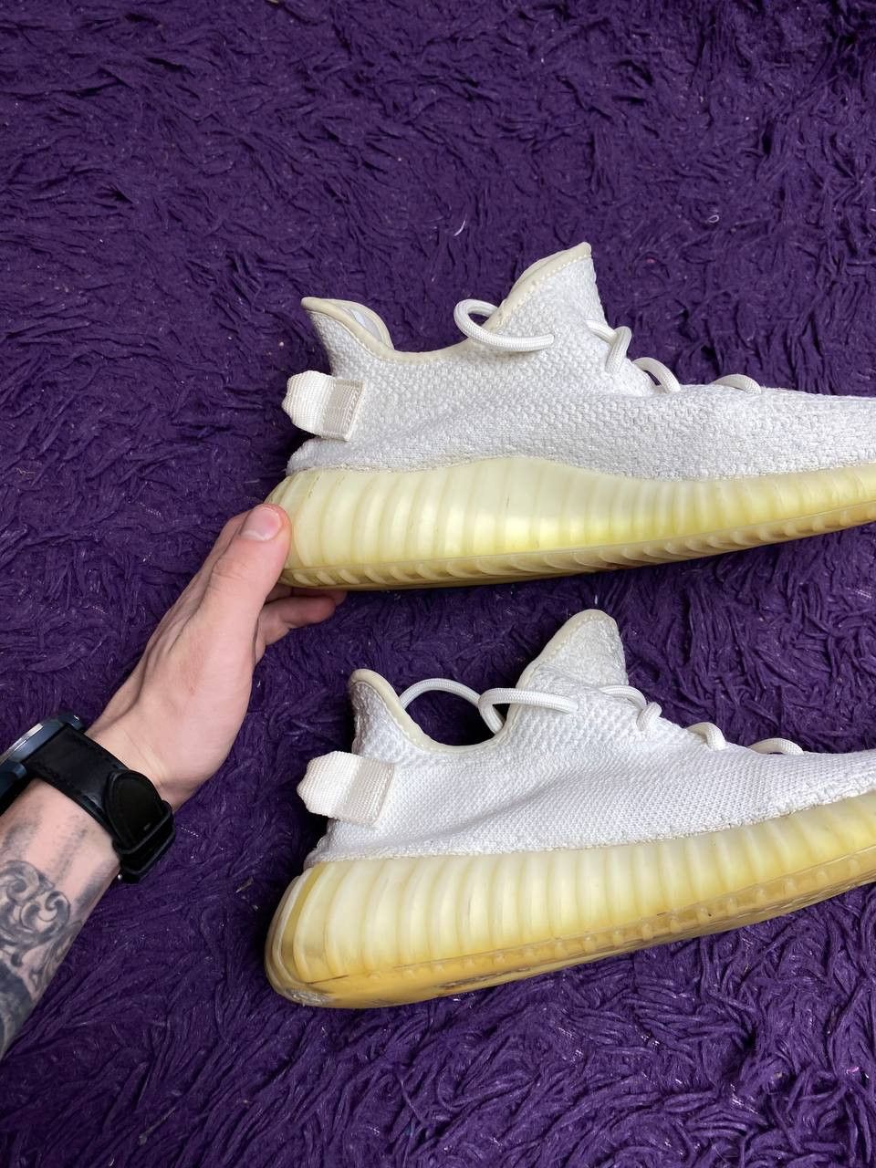 Adidas Cream White Yeezys Adidas Yeezy Boost 350 V Size US 7.5 / EU 40-41 - 9 Thumbnail