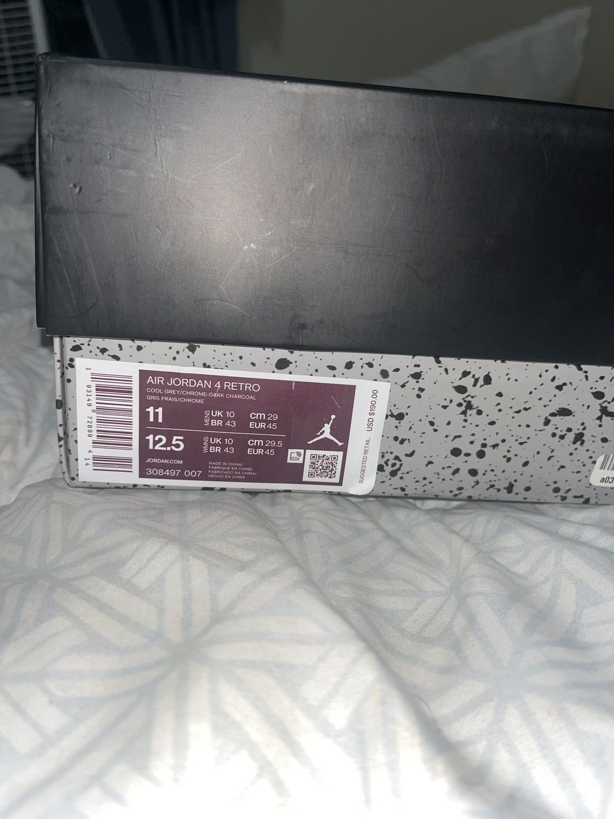 Nike Jordan 4 cool grey Size US 11 / EU 44 - 8 Thumbnail