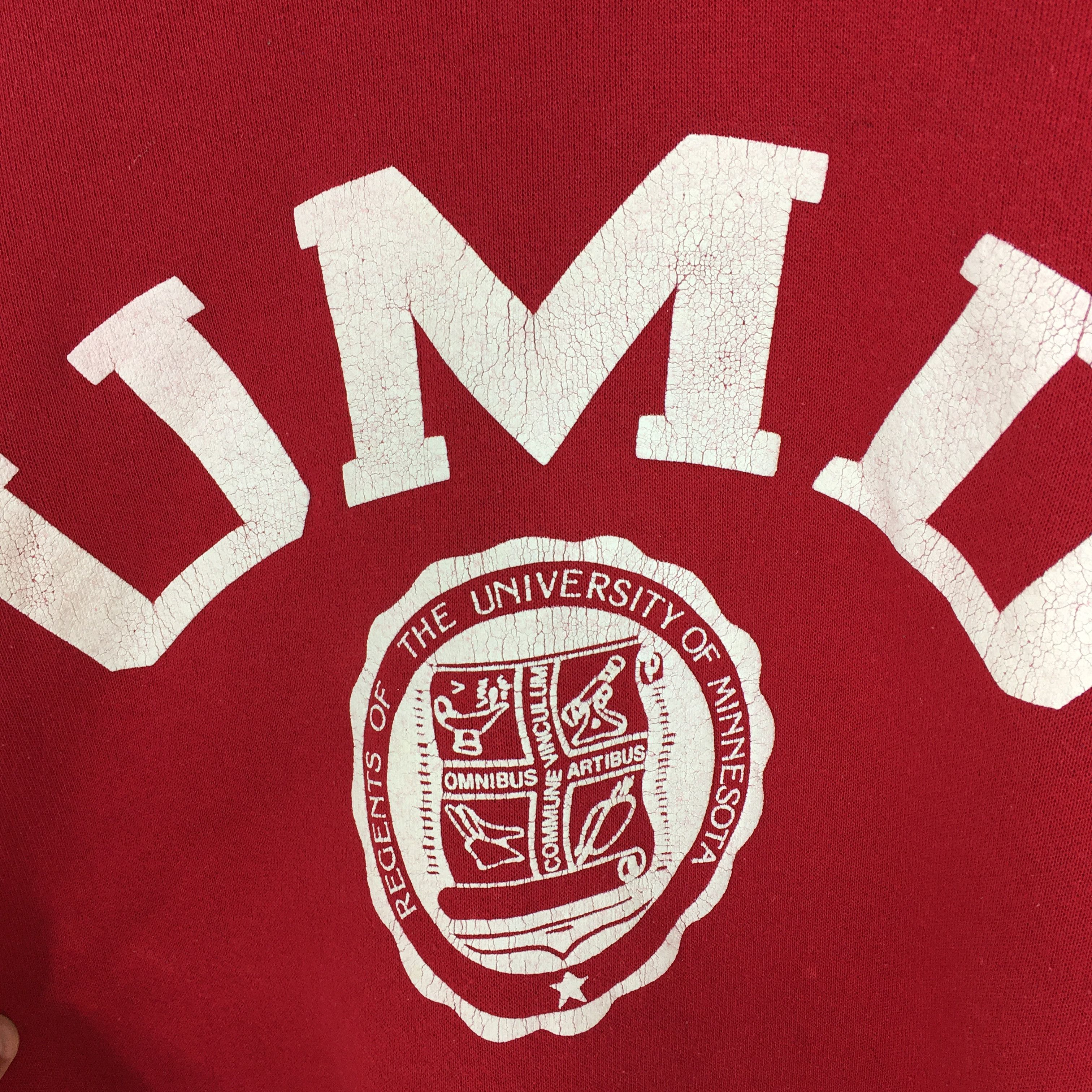 NCAA Vintage University Of Minnesota Red Sweatshirt XXLarge Size US XXL / EU 58 / 5 - 3 Thumbnail