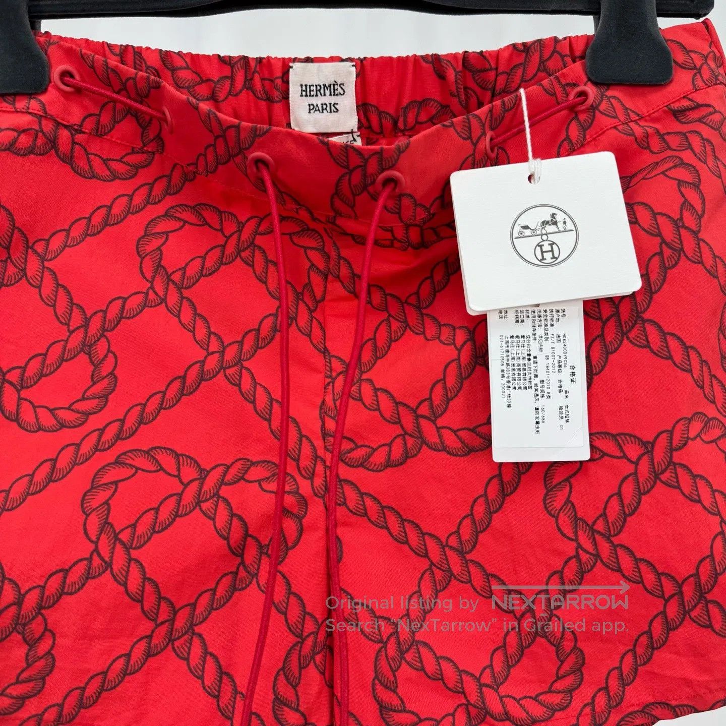 Hermes Hermes All-over knot print shorts| Size 35" - 3 Thumbnail