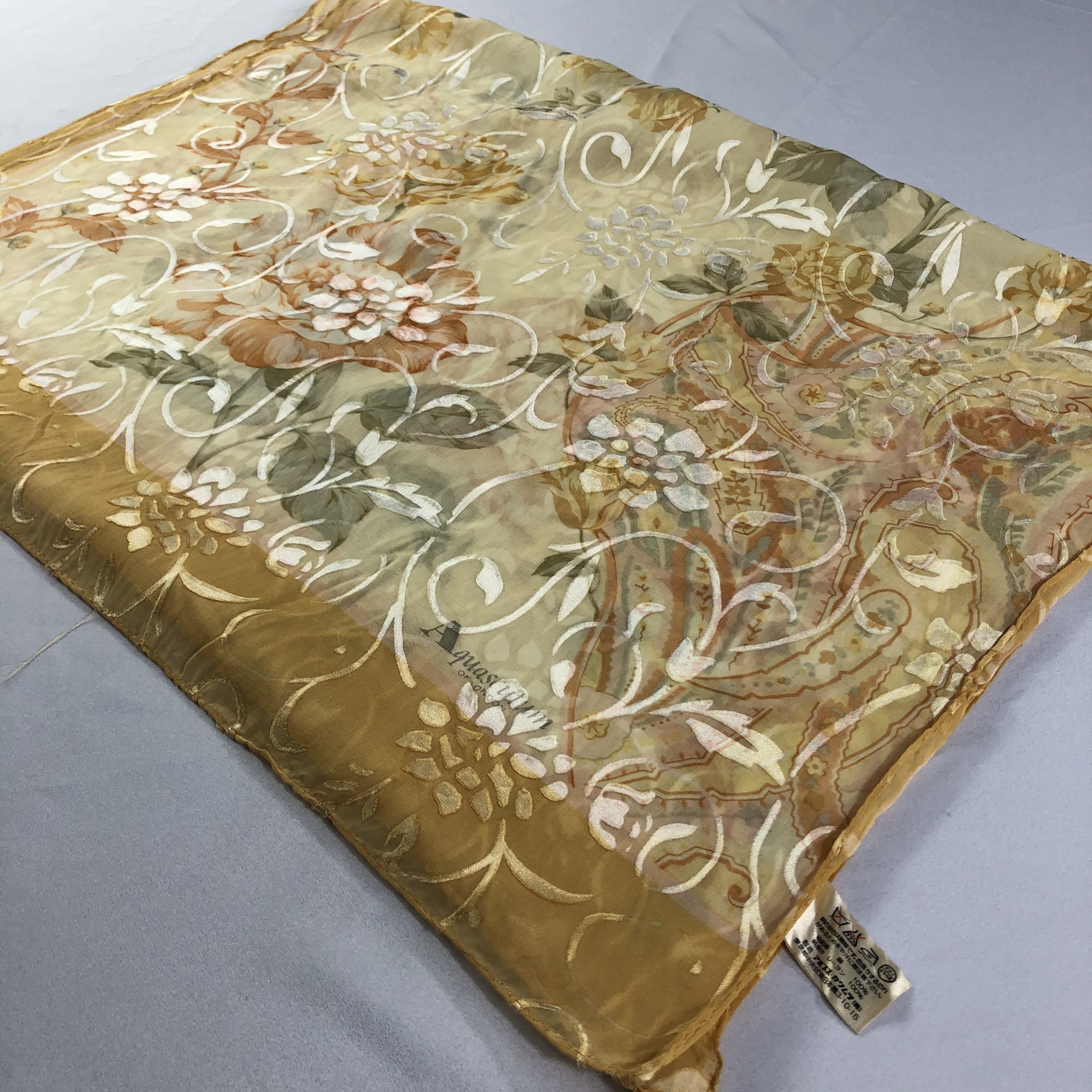 Aquascutum × Vintage Vintage Aquascutum Silk Scarf Size ONE SIZE - 4 Thumbnail