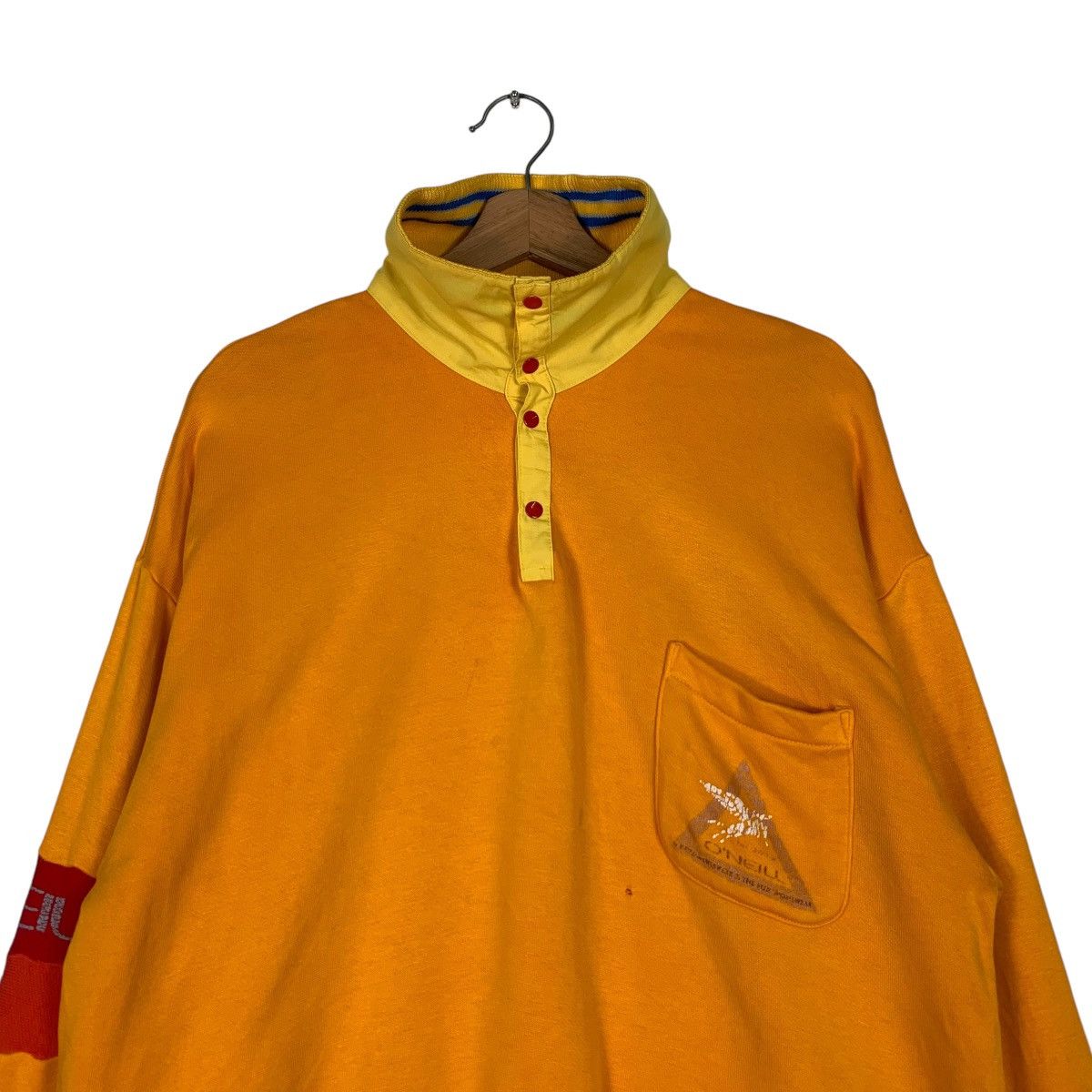 O'Neill O’NELL Half Button Turtleneck Yellow Sweatshirt #1201-C55 Size US L / EU 52-54 / 3 - 2 Thumbnail