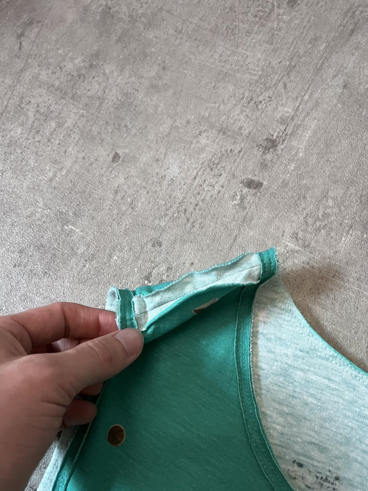Acne Studios Acne Studios tank top eye turquoise cotton Size US M / EU 48-50 / 2 - 9 Thumbnail