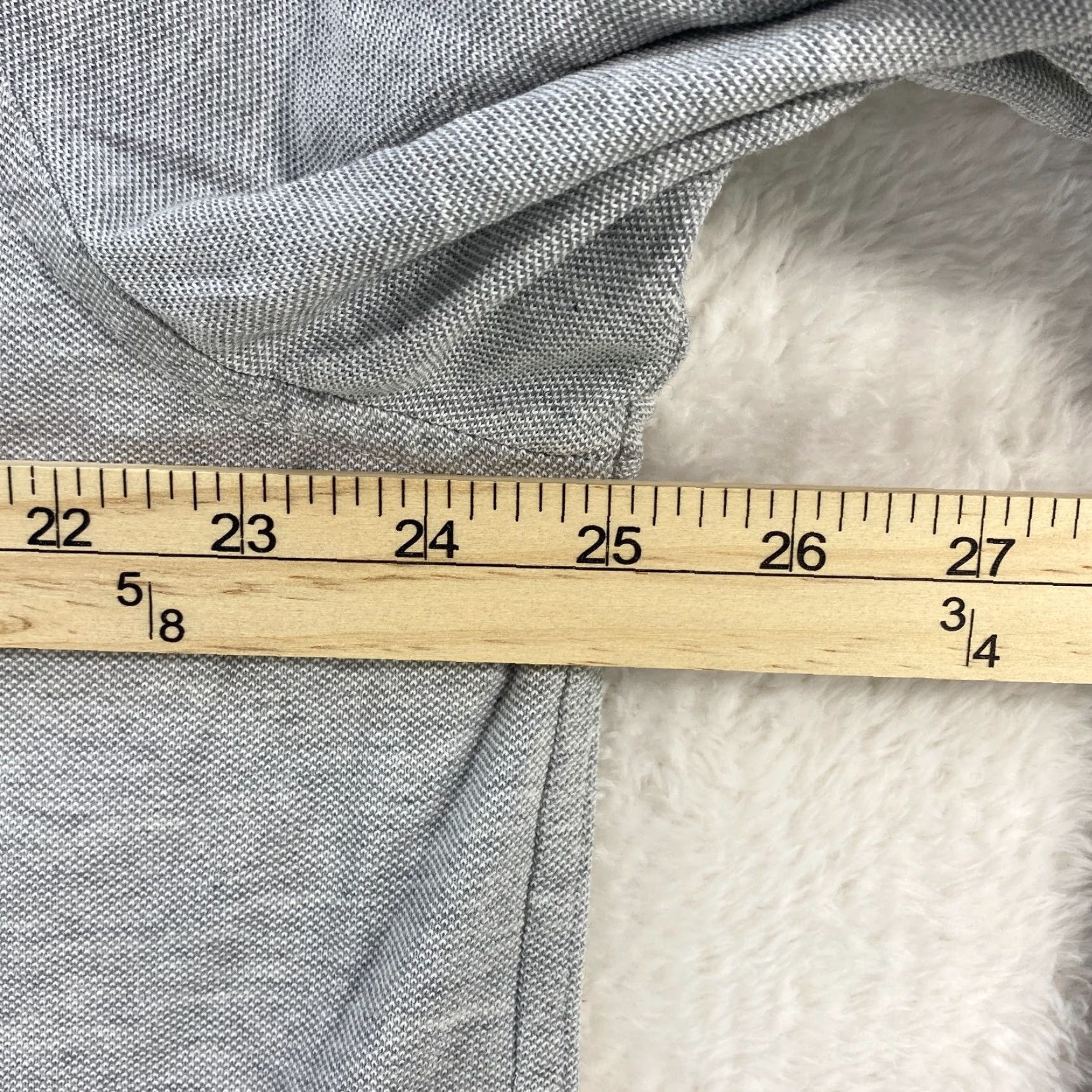 Ralph Lauren VINTAGE Ralph Lauren Knit Oxford Long Sleeve Button Up Gray Mens XXL TTG Polo Pony Size US XXL / EU 58 / 5 - 6 Thumbnail