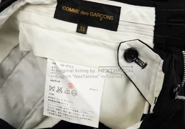 Other Comme Des Garcons size XS Black retro striped deformed pan Size 23" - 9 Thumbnail