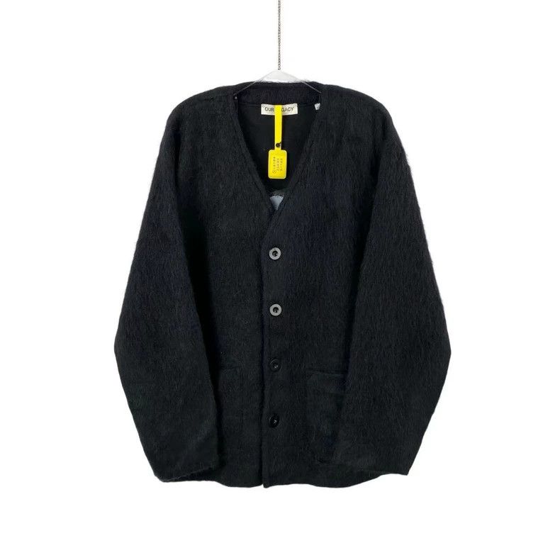 Our Legacy Our Legacy V-Neck Wool Black Sweater - dmc Size US L / EU 52-54 / 3 - 1 Thumbnail