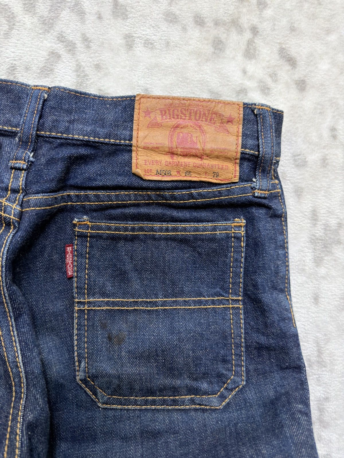 Vintage Vintage Big Stone LOT M508 Flared Bush Bell Bottom Denim Size US 27 - 14 Thumbnail