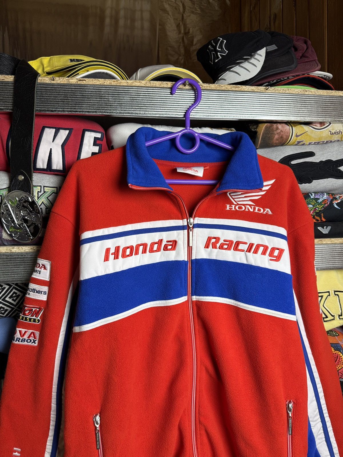 Honda Vintage Honda Racing Fleece Zip Jacket Size M Size US M / EU 48-50 / 2 - 3 Thumbnail
