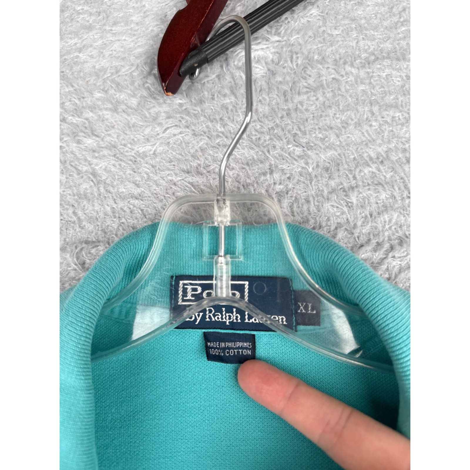 Ralph Lauren VINTAGE Ralph Lauren Polo Shirt Men XL Blue 100% Cotton Jersey Polo Shirt Mod ern American Sports Mens Size US XL / EU 56 / 4 - 7 Thumbnail