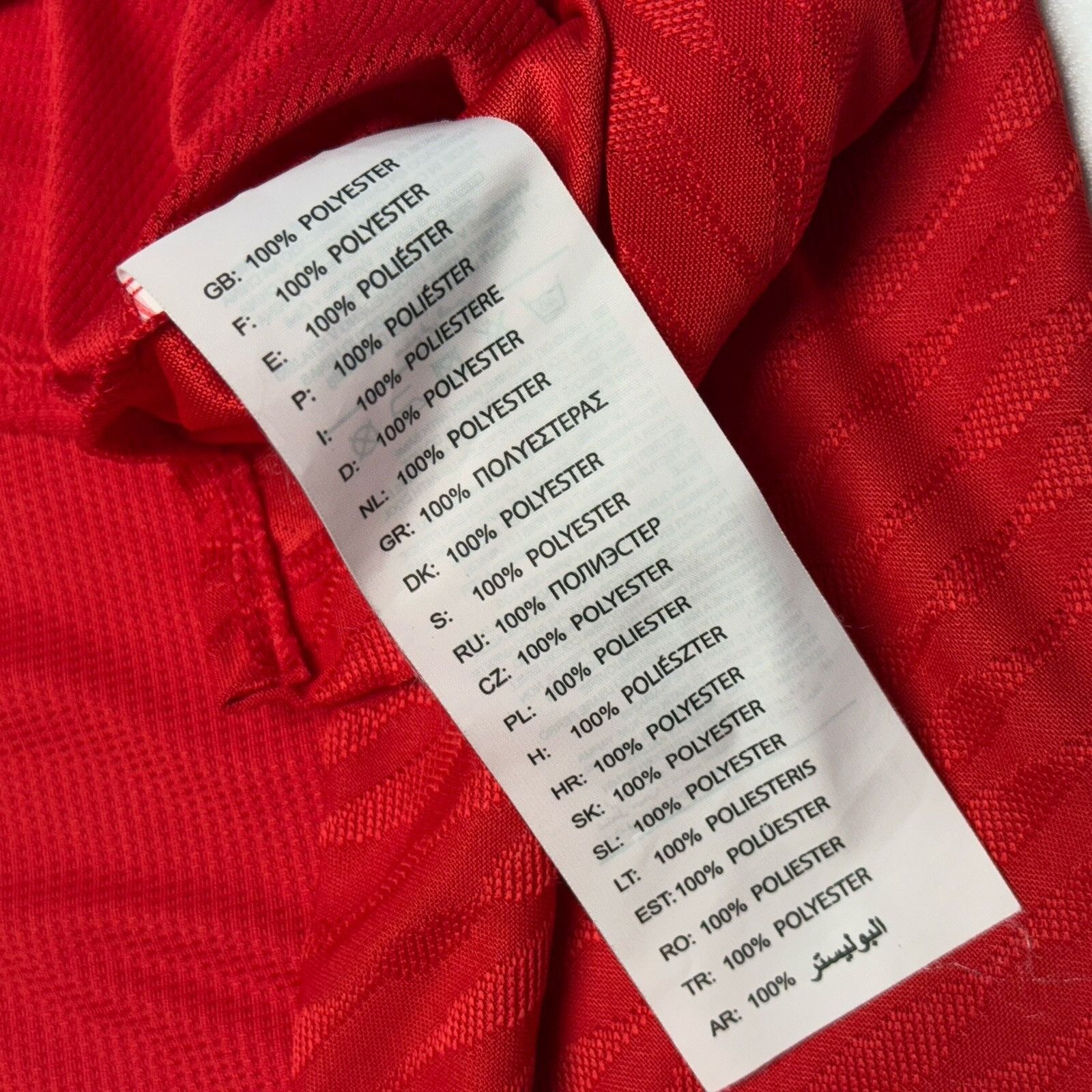 Lotto Sport Lotto Sabah F.C. Soccer Jersey Adult Red Adult Small Collare Size US S / EU 44-46 / 1 - 8 Thumbnail