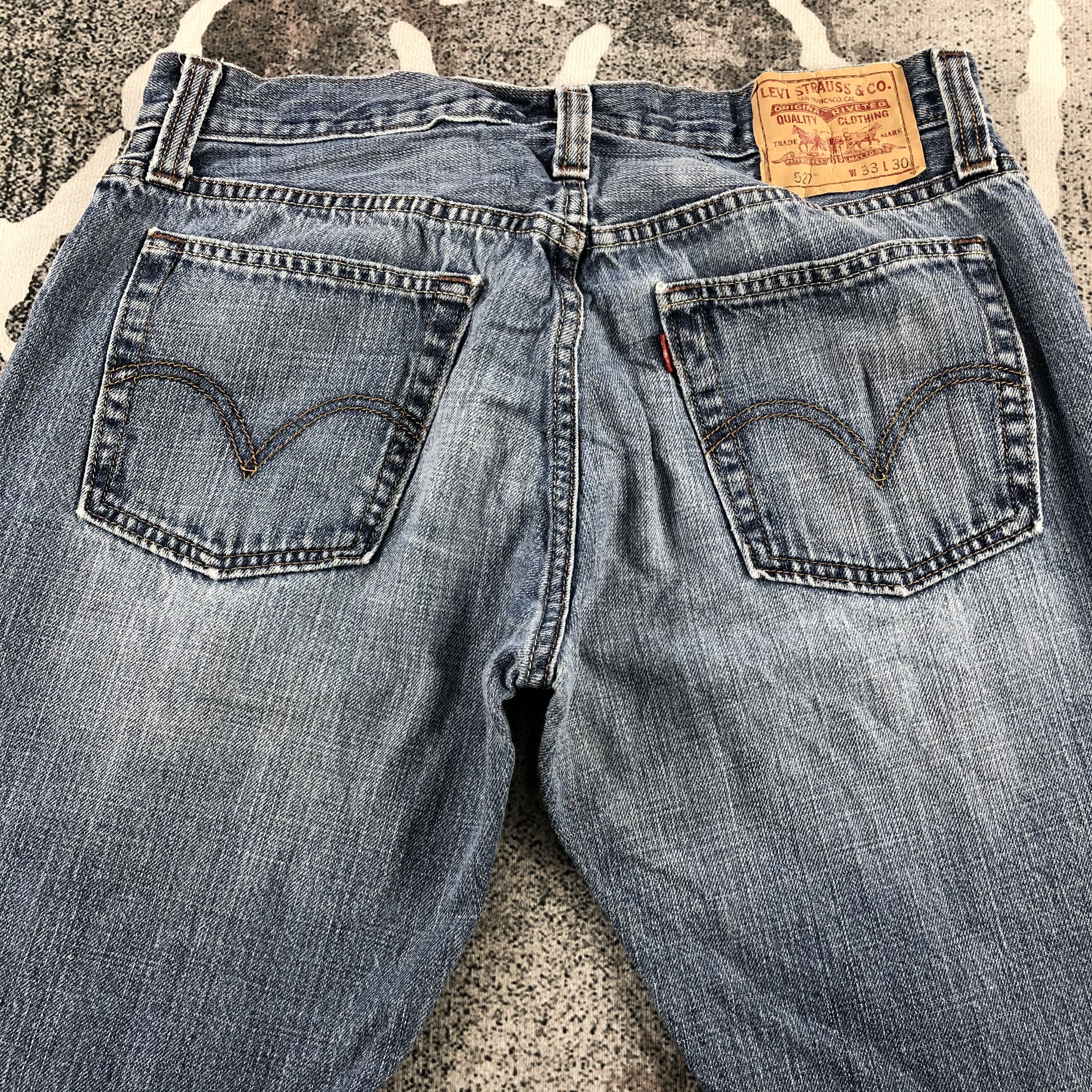 Levi's Vintage Levis 527 Jeans Blue Flare Denim KJ1116 Size US 33 - 4 Thumbnail