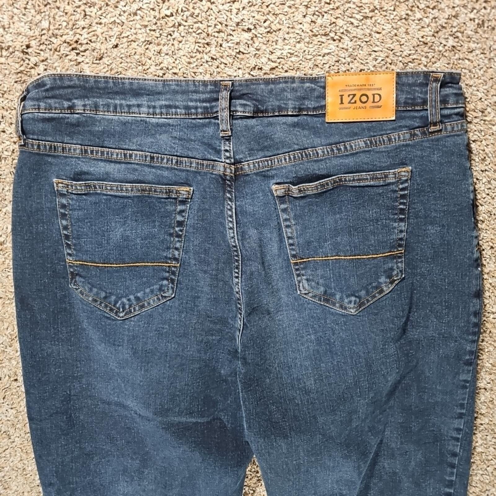 Izod IZOD Straight Fit Blue Jeans 40x32 Size US 40 / EU 56 - 5 Thumbnail