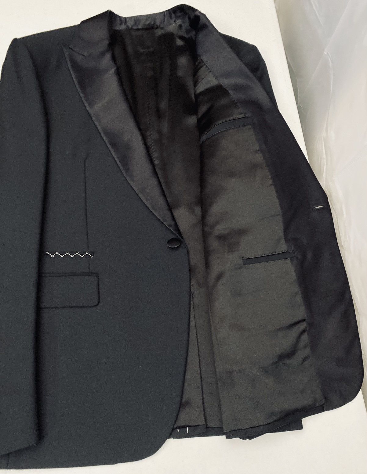 Berluti Berluti 🇮🇹 Brera Wool/Silk/Mohair Peak Lapel 1-btn Tux 56 New Size 46R - 4 Thumbnail