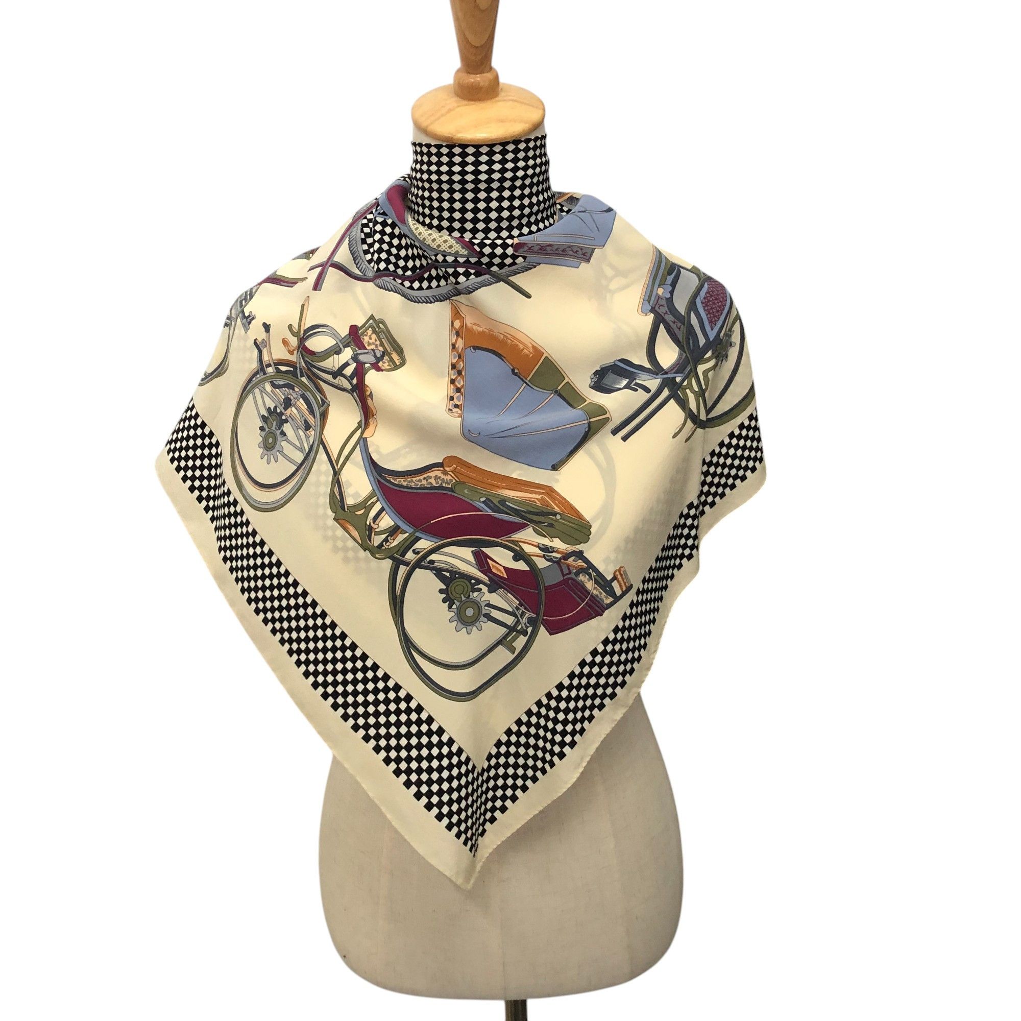 Vintage Recuerdo Silk Scarf M346 Size ONE SIZE - 1 Thumbnail
