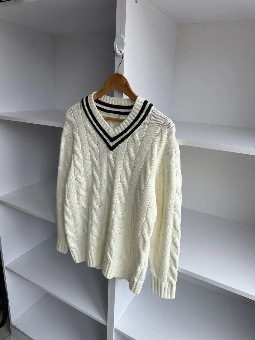 Japanese Brand Vintage GU Japanese Heavy Knitted Beige Sweater Size US S / EU 44-46 / 1 - 3 Thumbnail