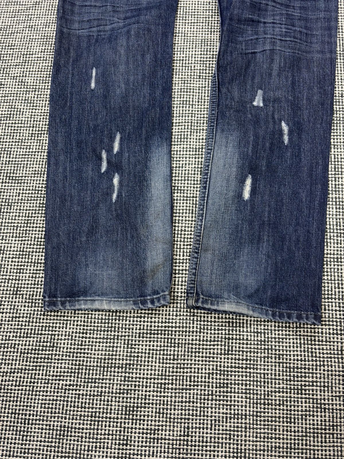 Japanese Brand patchwork distressed boro jeans harajuku style Size US 32 / EU 48 - 5 Thumbnail