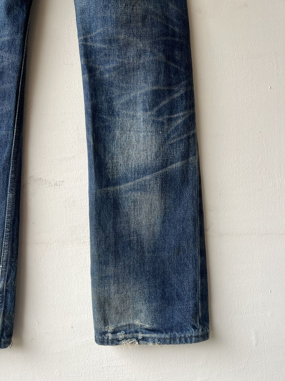 Japanese Brand Gangsterville Glad Hand Japan Dirty Mud Denim Selvedge Jeans Size US 28 / EU 44 - 20 Thumbnail