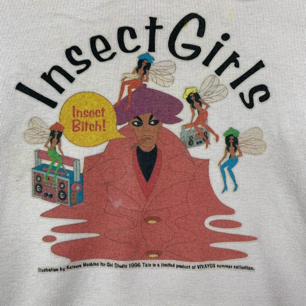 Vintage Vintage 90s KATSURA MOSHINO For Girl Studio 1996 InsectShirt Size XS / US 0-2 / IT 36-38 - 3 Thumbnail