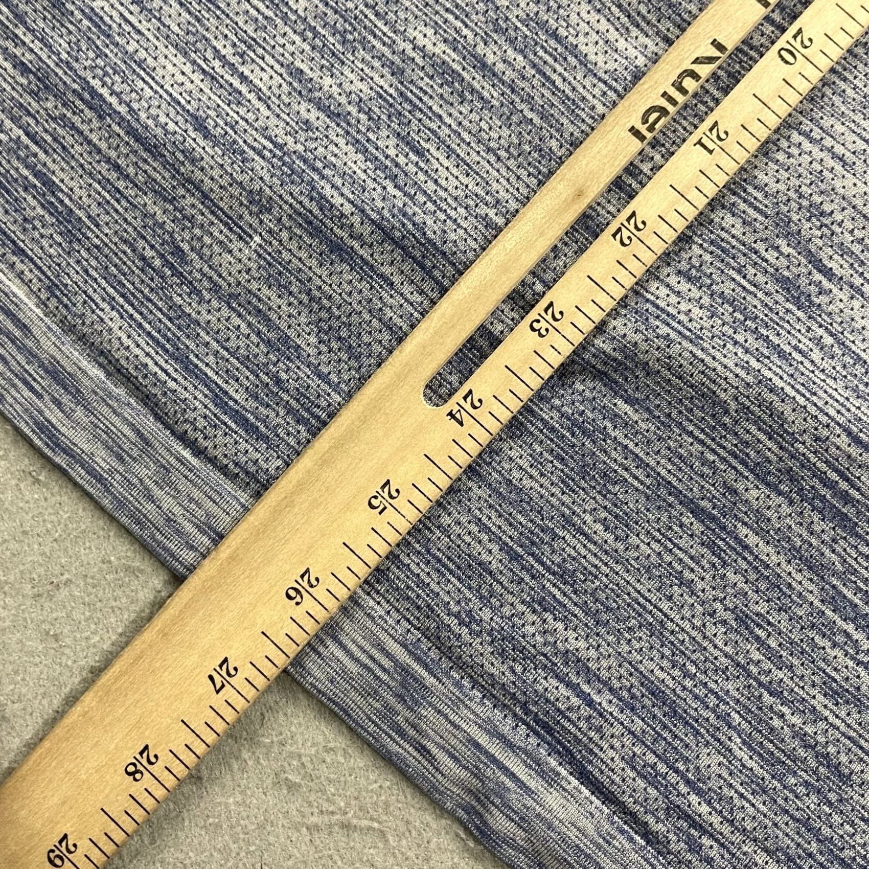 Lululemon Lululemon Shirt Mens Large Blue Heather Henley Metal Vent Long Sleeve Active Size US L / EU 52-54 / 3 - 8 Thumbnail