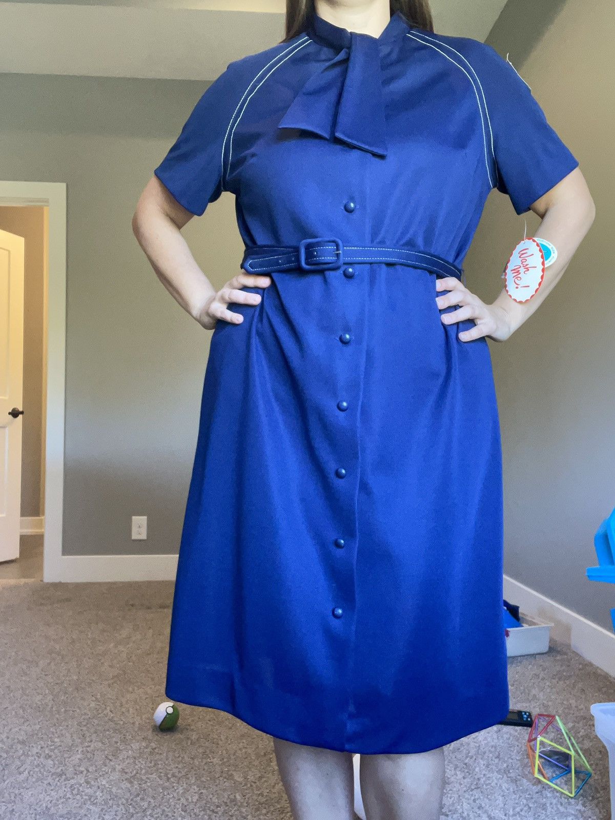 Vintage Vintage Wynette Dress Size L / US 10 / IT 46 - 1 Thumbnail