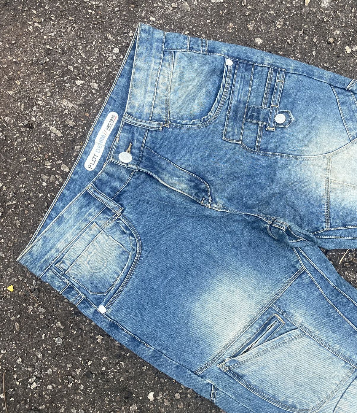 Other Multi Pocket Pants Biker Jeans Plot Denim Size US 32 / EU 48 - 4 Thumbnail