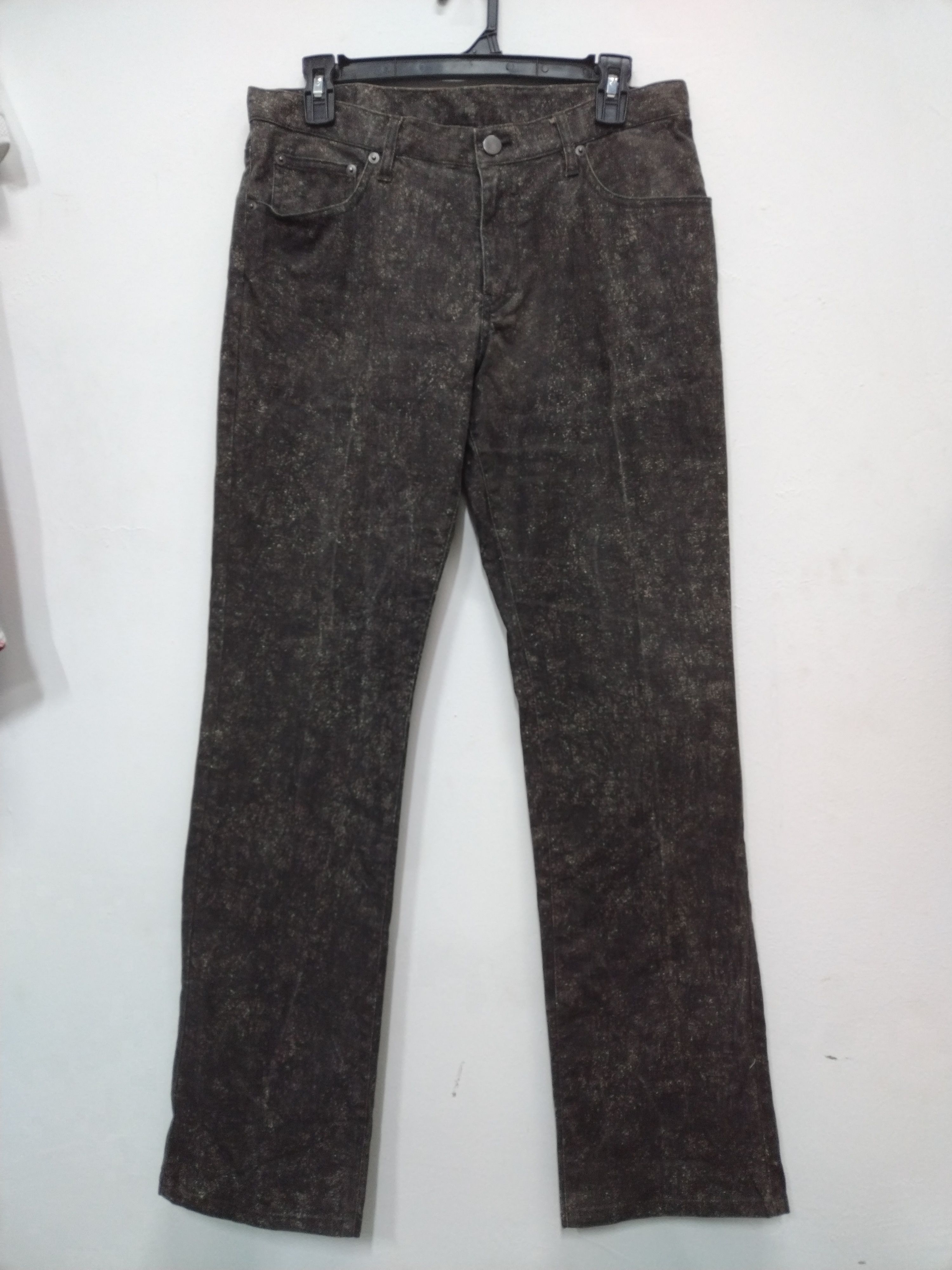 14th Addiction MICHEL KLEIN PARIS washed design straight cut denim jeans Size US 31 - 1 Thumbnail