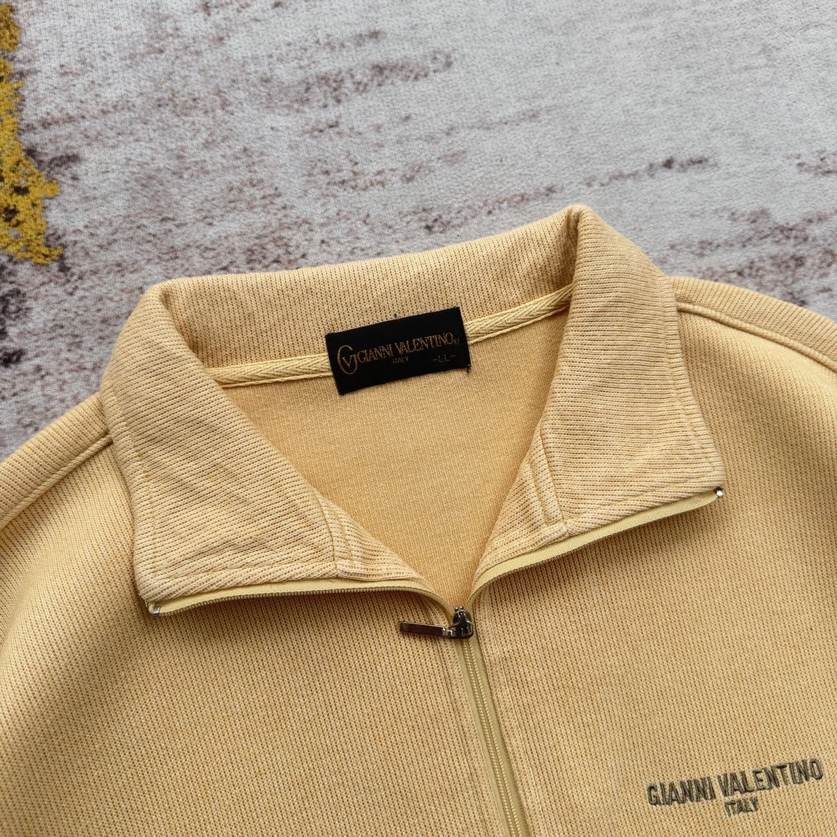 Gianni Valentino GIANNI VALENTINO Y2K MINIMALIST HALF ZIP EMBROIDERY LOGO Size US XL / EU 56 / 4 - 4 Thumbnail