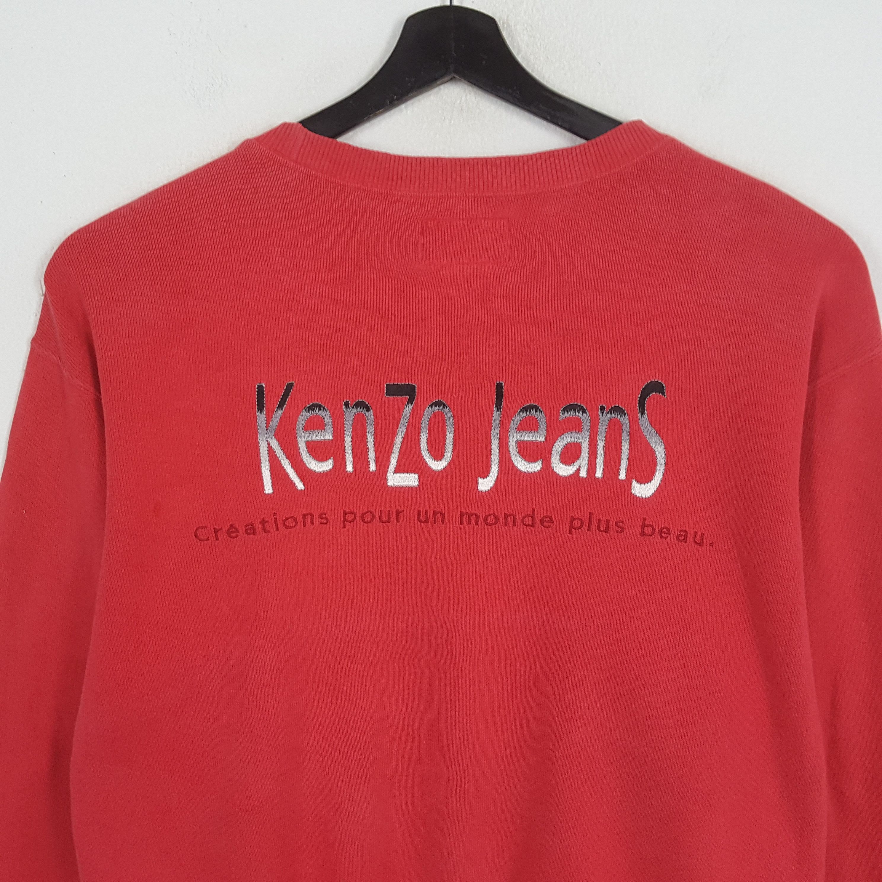 Japanese Brand × Kenzo × Vintage KENZO JEANS Japanese Brand Sweatshirt Size US XL / EU 56 / 4 - 2 Thumbnail