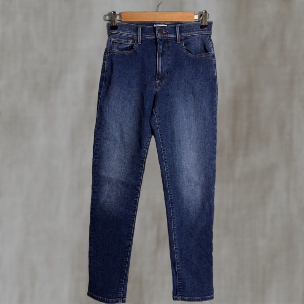 Vintage Sunday Best Jeans Women Skinny Dark Wash 00 22x27 Cotton Elastic Blue Mens? Size 40" / US 18 - 1 Thumbnail