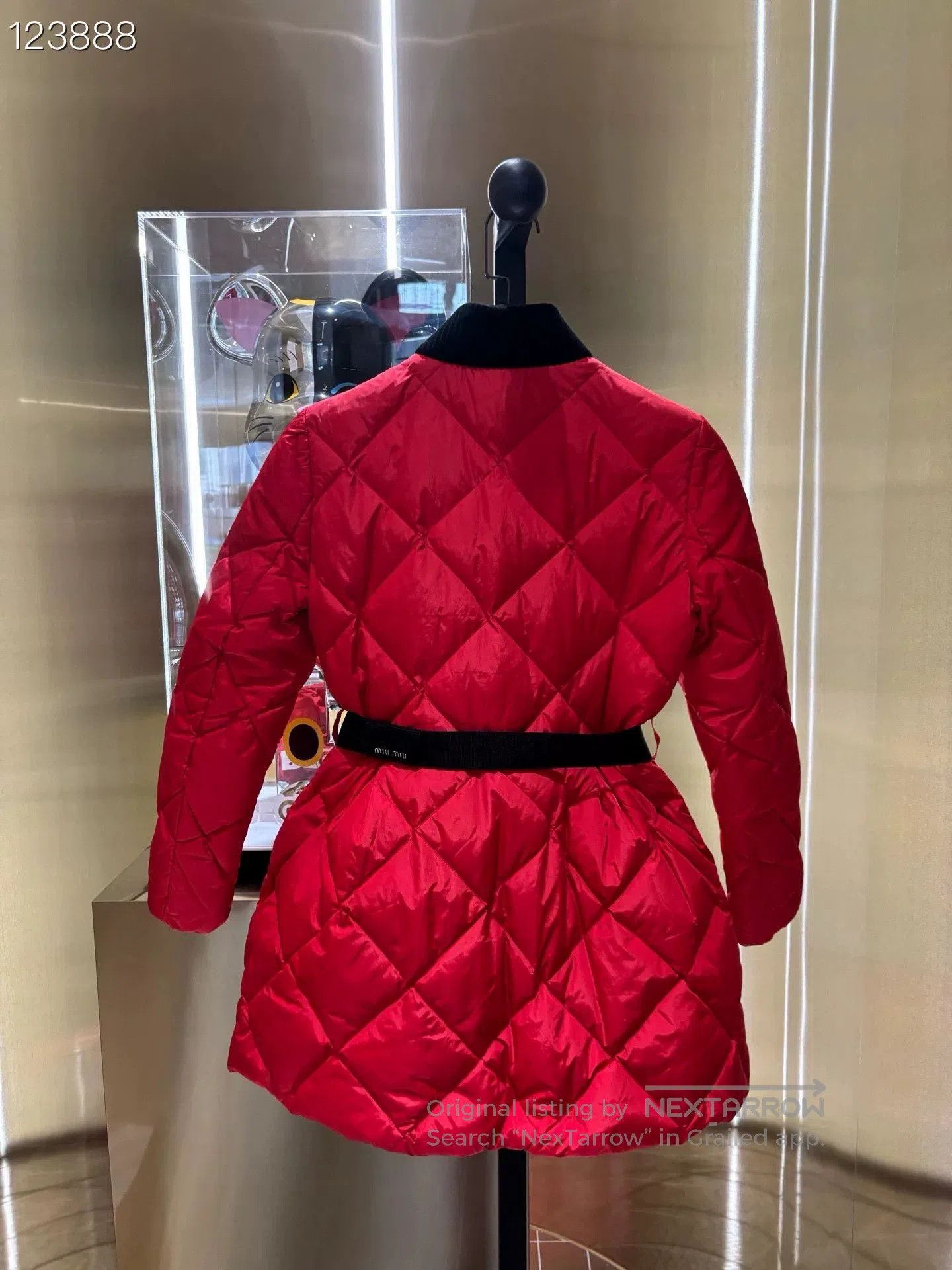 Miu Miu Miu Miu Runway Red Quilted Mid. Size S / US 4 / IT 40 - 2 Thumbnail