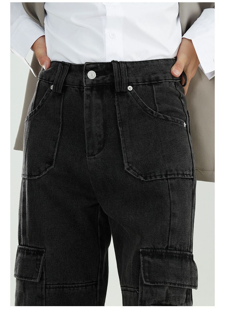 Japanese Brand Vintage washed loose wide-leg lazy cargo jeans y2k Size US 32 / EU 48 - 3 Thumbnail