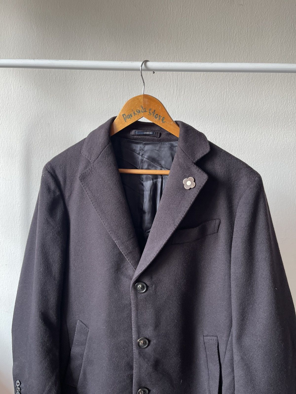 Lardini Lardini Lana Wool Pin Coat Size US M / EU 48-50 / 2 - 6 Thumbnail