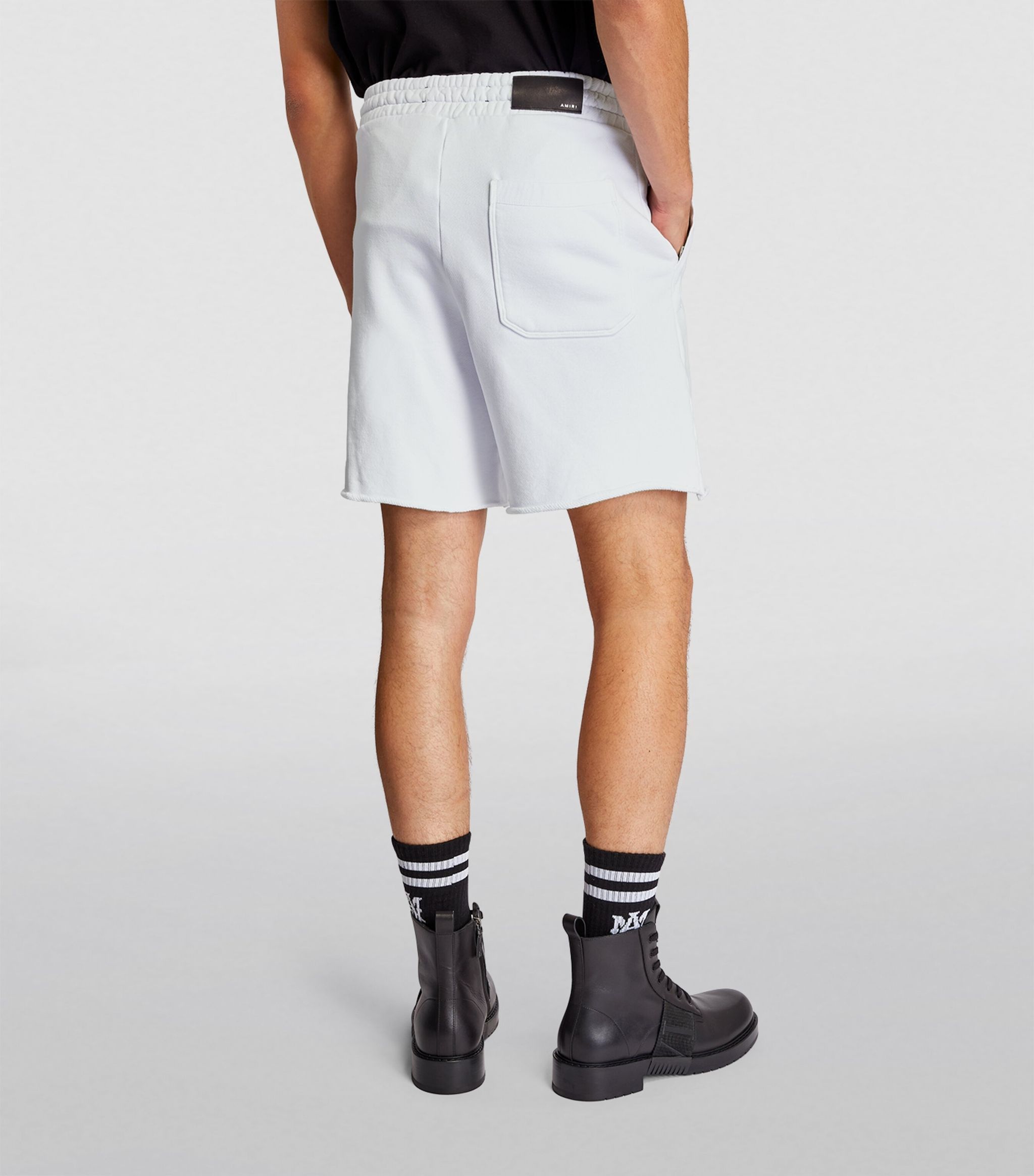Amiri o1gr1nt1024 MA Logo Sweatshorts in White Size US 30 / EU 46 - 5 Thumbnail