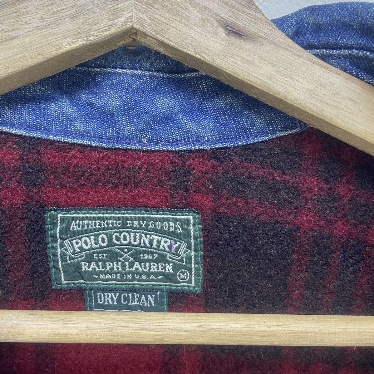 Polo Ralph Lauren Vintage Polo Country Ralph Lauren Denim Blanket Jacket Size US M / EU 48-50 / 2 - 22 Thumbnail