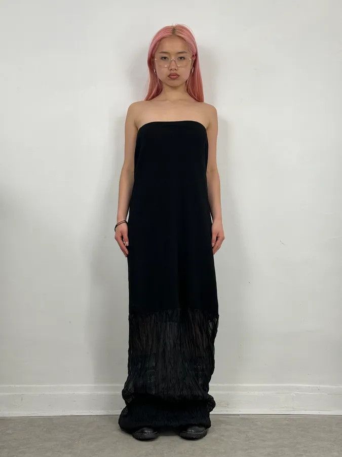 Issey Miyake 2000s Issey Miyake Black Pleated Dress Size M / US 6-8 / IT 42-44 - 2 Thumbnail