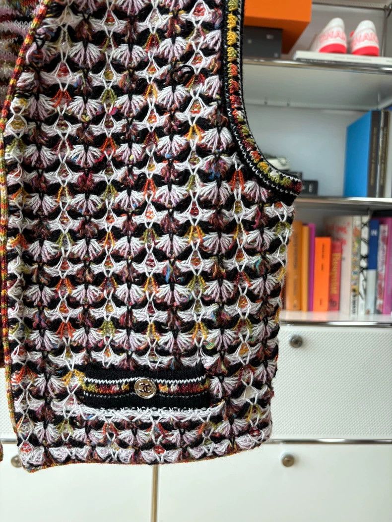 Chanel Chanel 23A Dakar high-end handicraft workshop colorful kni Size S / US 4 / IT 40 - 3 Thumbnail