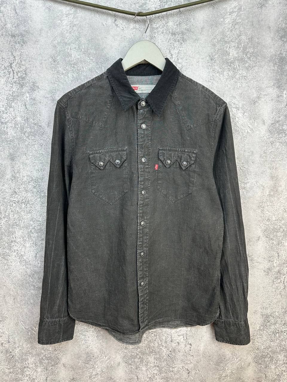 Levi's Levi’s Western Denim Shirt Snap Button Corduroy Collar Size US M / EU 48-50 / 2 - 1 Thumbnail