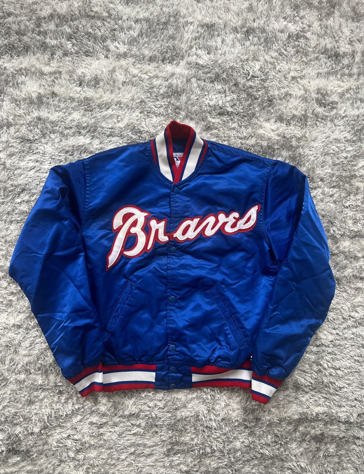 Starter Vintage Atlanta Braves Starter Jacket Size US M / EU 48-50 / 2 - 1 Thumbnail