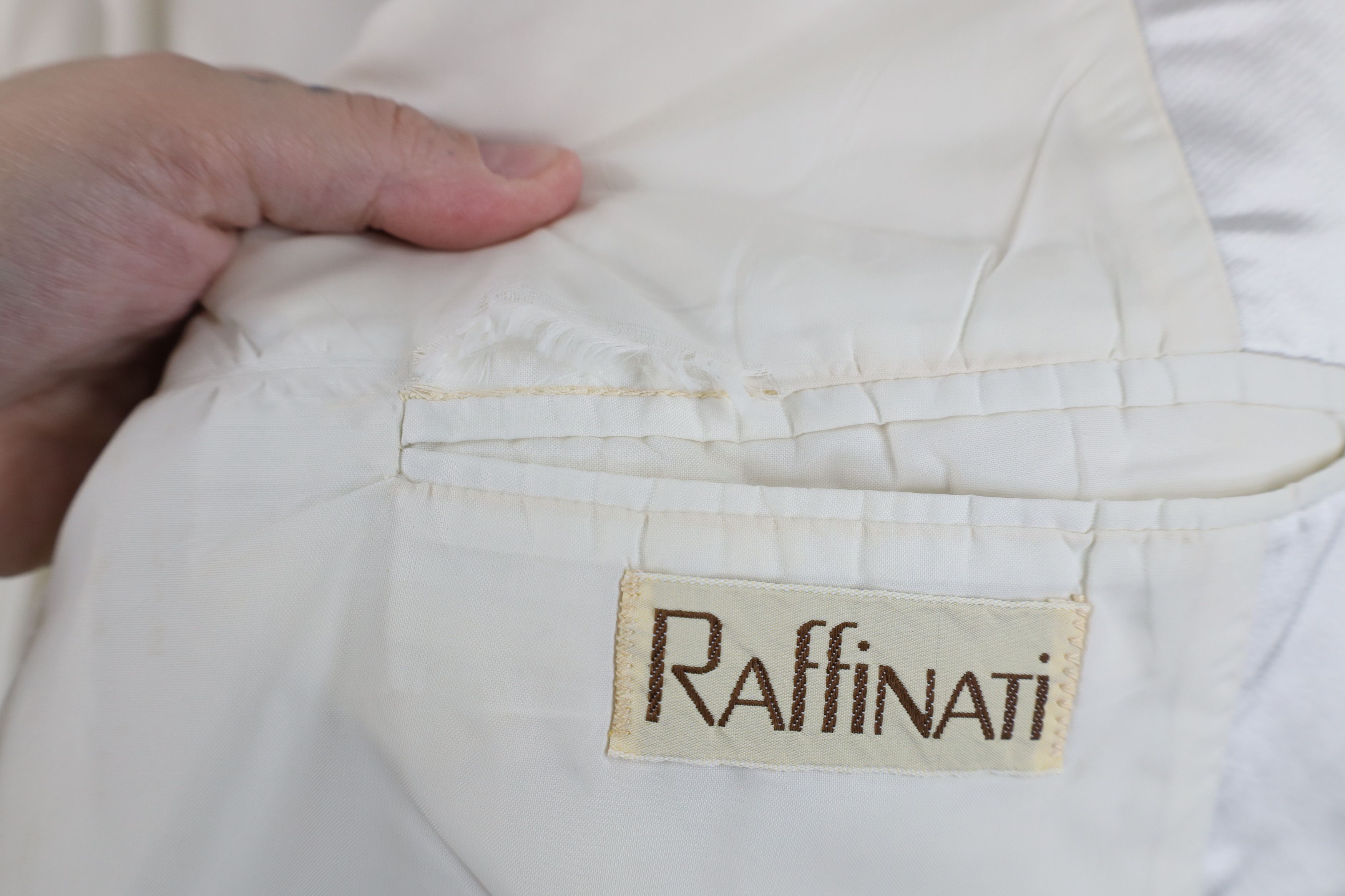 Vintage Vintage 80s 90s Streetwear Tuxedo Prom Suit Jacket White Size US XL / EU 56 / 4 - 12 Thumbnail