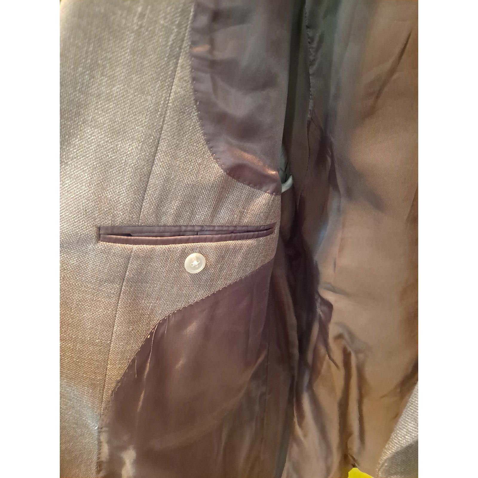 Lauren Ralph Lauren Lauren Ralph Lauren Tan Tweed 2 Button Blazer Size 46R Size 40R - 6 Thumbnail