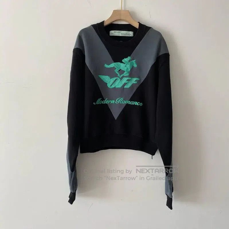 Off-White Off-White Modern Romance Long Sleeve Sweatshirt . Size M / US 6-8 / IT 42-44 - 1 Thumbnail